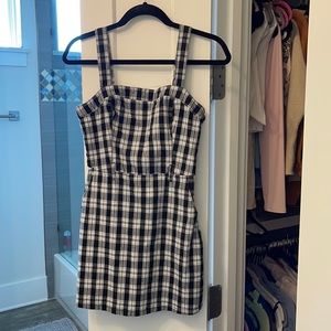 Black and White Plaid Hollister Dress